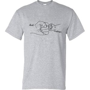 Personalized Dad Grandpa Shirt, Dad Grandpa Hand Shirt Custom Gift – Shirt for Men, Gift