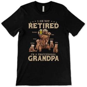 Personalized Papa Bear Shirts – Don’t Mess with Papa Bear T-Shirt, Custom Papa Shirt with Bear Kids Name