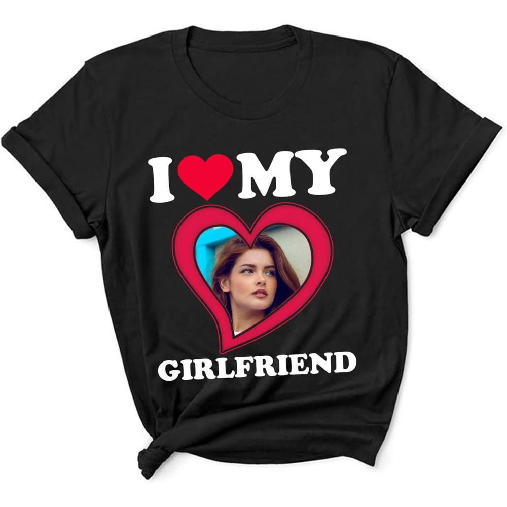 imageI Love My Girlfriend Shirt  Valentine Shirt  Personalized Gifts for Women  Valentine Gift Gift for Him Birthday Gift  Design 2