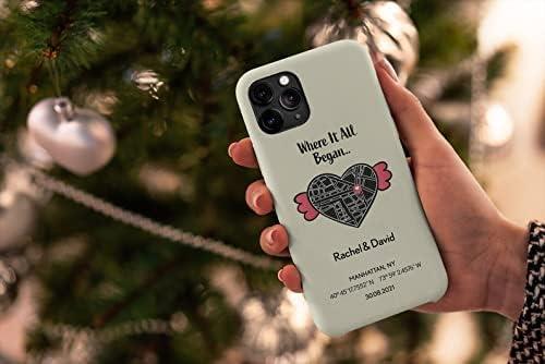 imagePersonalized Couple Phone Case Where We Met Phone Case for All iPhone Models Where It All Began Romantic Gift Gift for Her and Him Boyfriend Phone Case Valentine Birthday Gift for Girlfriend