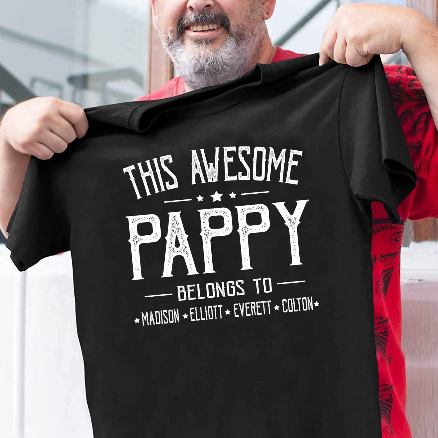 imageIZI POD Personalized Grandpa Dad Shirt Custom Grandpa Grandkids Name Shirt Birthday Christmas Fathers Day Dad Grandpa GiftA14pappy