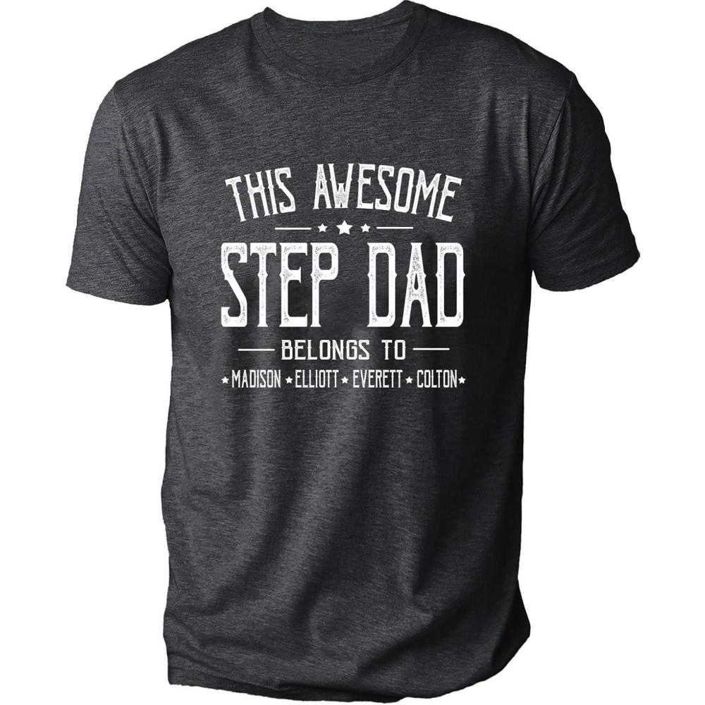 imageIZI POD Personalized Grandpa Dad Shirt Custom Grandpa Grandkids Name Shirt Birthday Christmas Fathers Day Dad Grandpa GiftA12step Dad