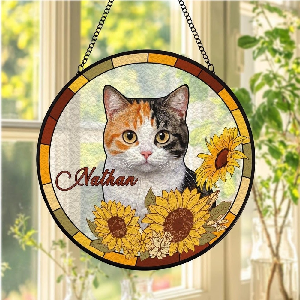 image:imageCustom Dog Portrait Stained Glass Catcher Pet Memorial Stained Glass Photo Catcher Staineds Glass Dog Memorial Loss of Dogs Sympathy Gift Personalized Pet Loss Gifts 11Design 10