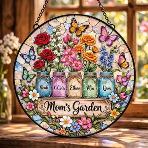 Custom Dog Portrait Stained Glass Catcher, Pet Memorial Stained Glass Photo Catcher, Staineds Glass Dog Memorial, Loss of Dogs Sympathy Gift Personalized, Pet Loss Gifts /11(E8)