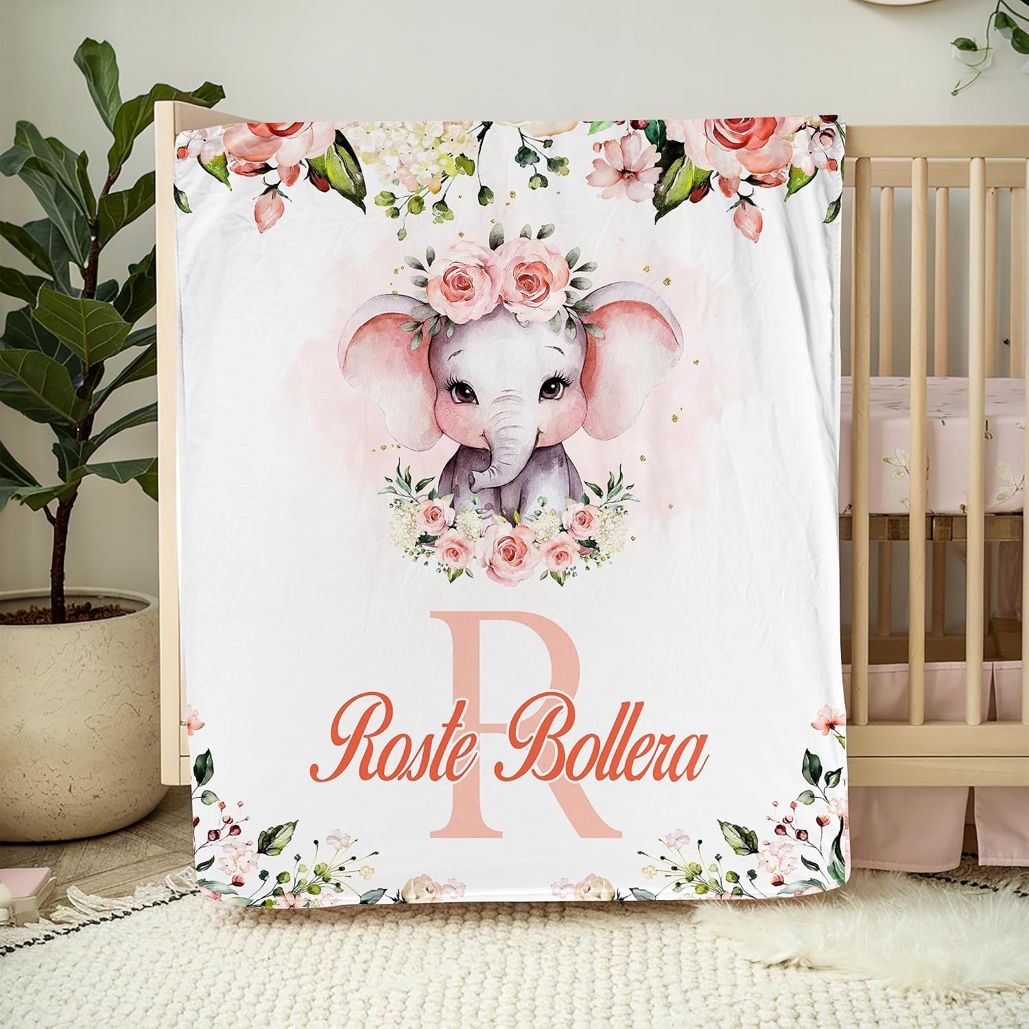 image:imageNAZENTI Baby Boy Blanket Custom Name Boy Blanket Personalized Animal Blanket Baby Name Blanket Baby Boy Blanket Mothers Day Birthday Gifts 30x40 50x60 60x80 InchesMulti 09