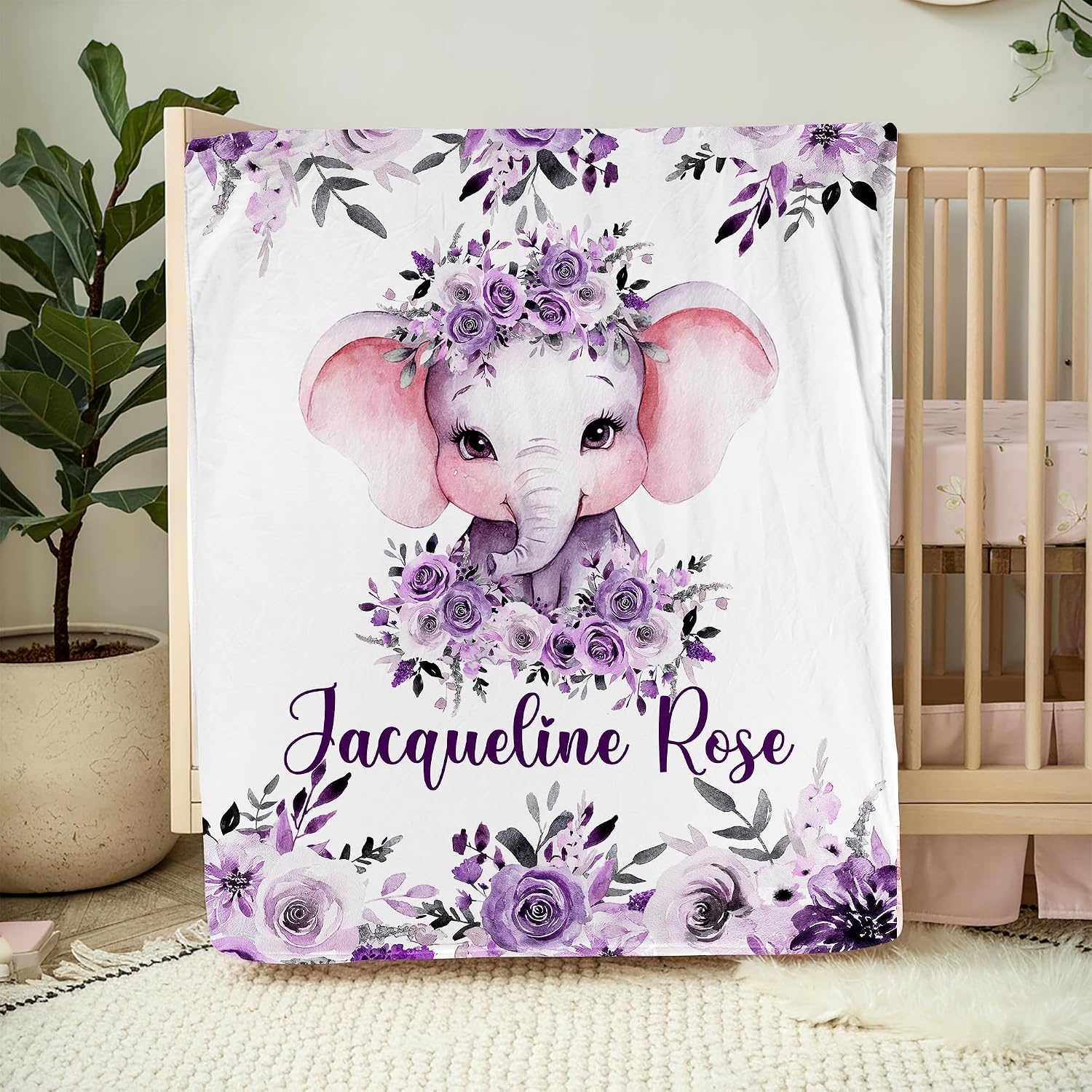 image:imageNAZENTI Baby Boy Blanket Custom Name Boy Blanket Personalized Animal Blanket Baby Name Blanket Baby Boy Blanket Mothers Day Birthday Gifts 30x40 50x60 60x80 InchesMulti 04