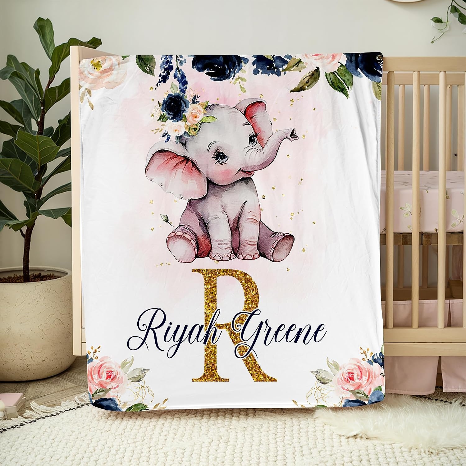 image:imageNAZENTI Baby Boy Blanket Custom Name Boy Blanket Personalized Animal Blanket Baby Name Blanket Baby Boy Blanket Mothers Day Birthday Gifts 30x40 50x60 60x80 InchesMulti 08