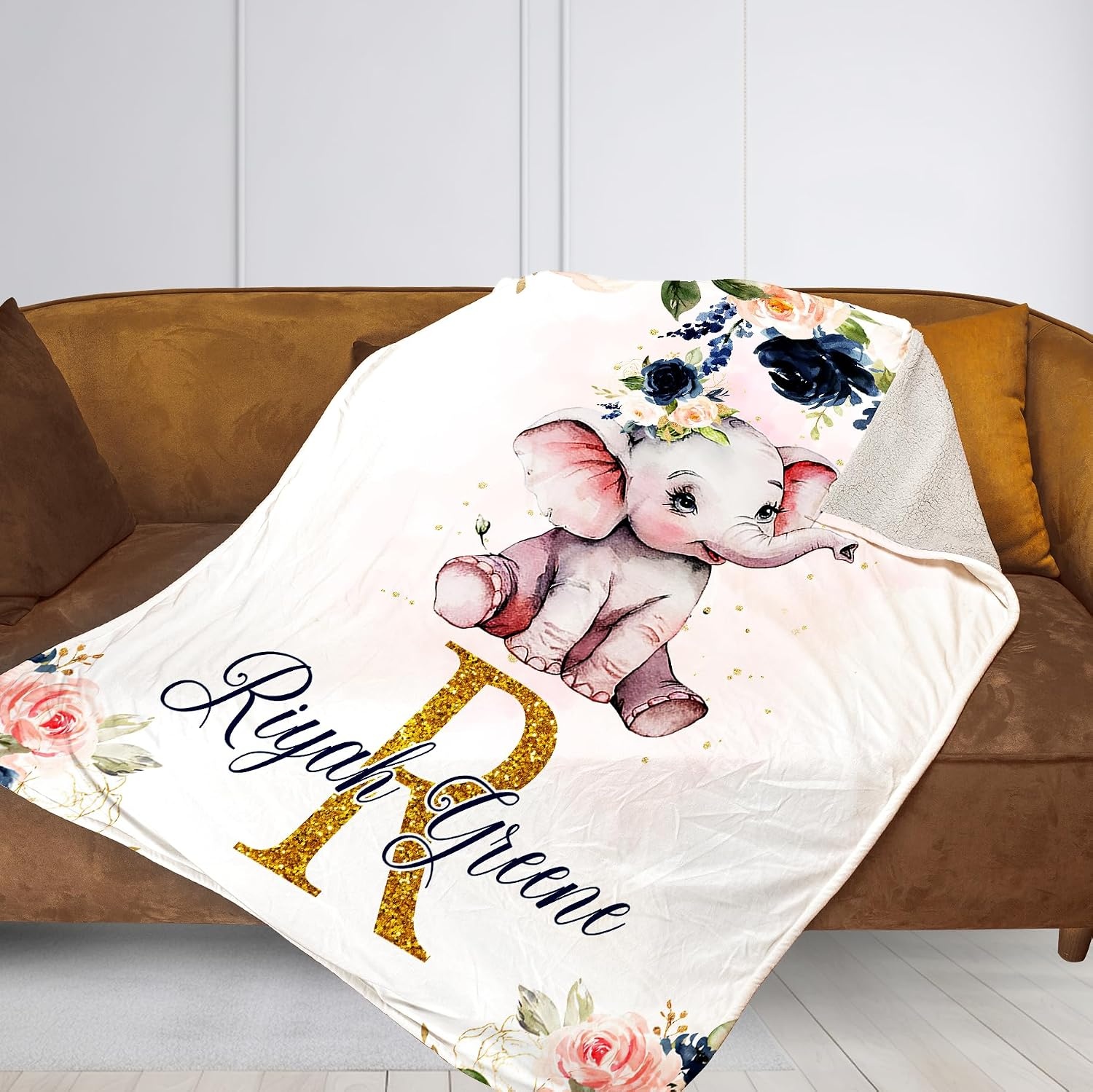 image:imageNAZENTI Baby Boy Blanket Custom Name Boy Blanket Personalized Animal Blanket Baby Name Blanket Baby Boy Blanket Mothers Day Birthday Gifts 30x40 50x60 60x80 InchesMulti 08