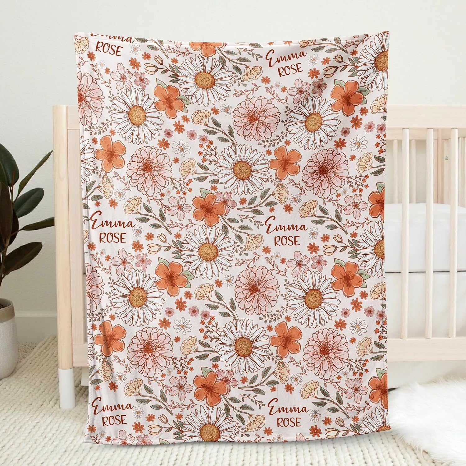 image:imageNAZENTI Baby Boy Blanket Custom Name Boy Blanket Personalized Animal Blanket Baby Name Blanket Baby Boy Blanket Mothers Day Birthday Gifts 30x40 50x60 60x80 InchesB03