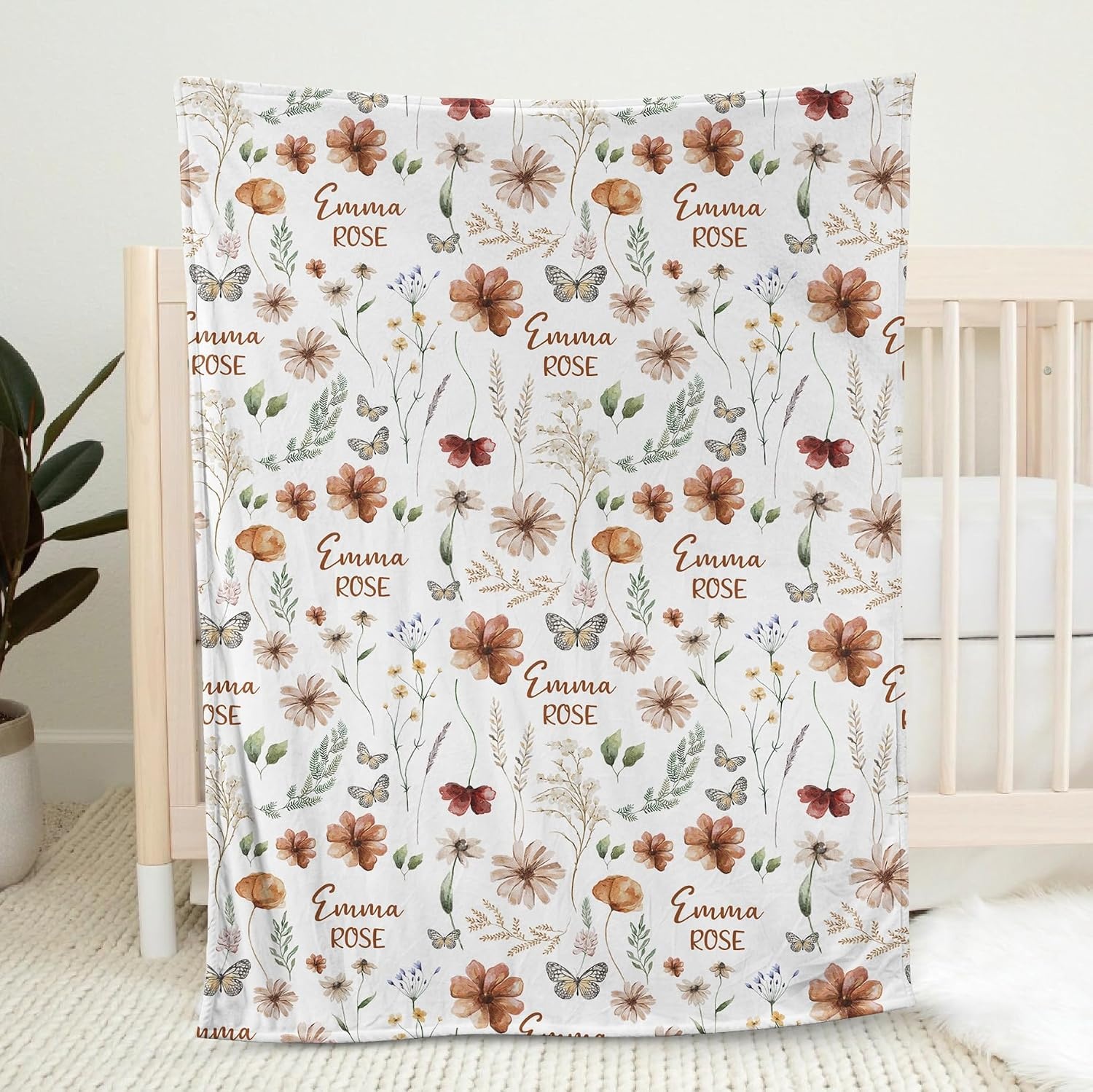 image:imageNAZENTI Baby Boy Blanket Custom Name Boy Blanket Personalized Animal Blanket Baby Name Blanket Baby Boy Blanket Mothers Day Birthday Gifts 30x40 50x60 60x80 InchesB02