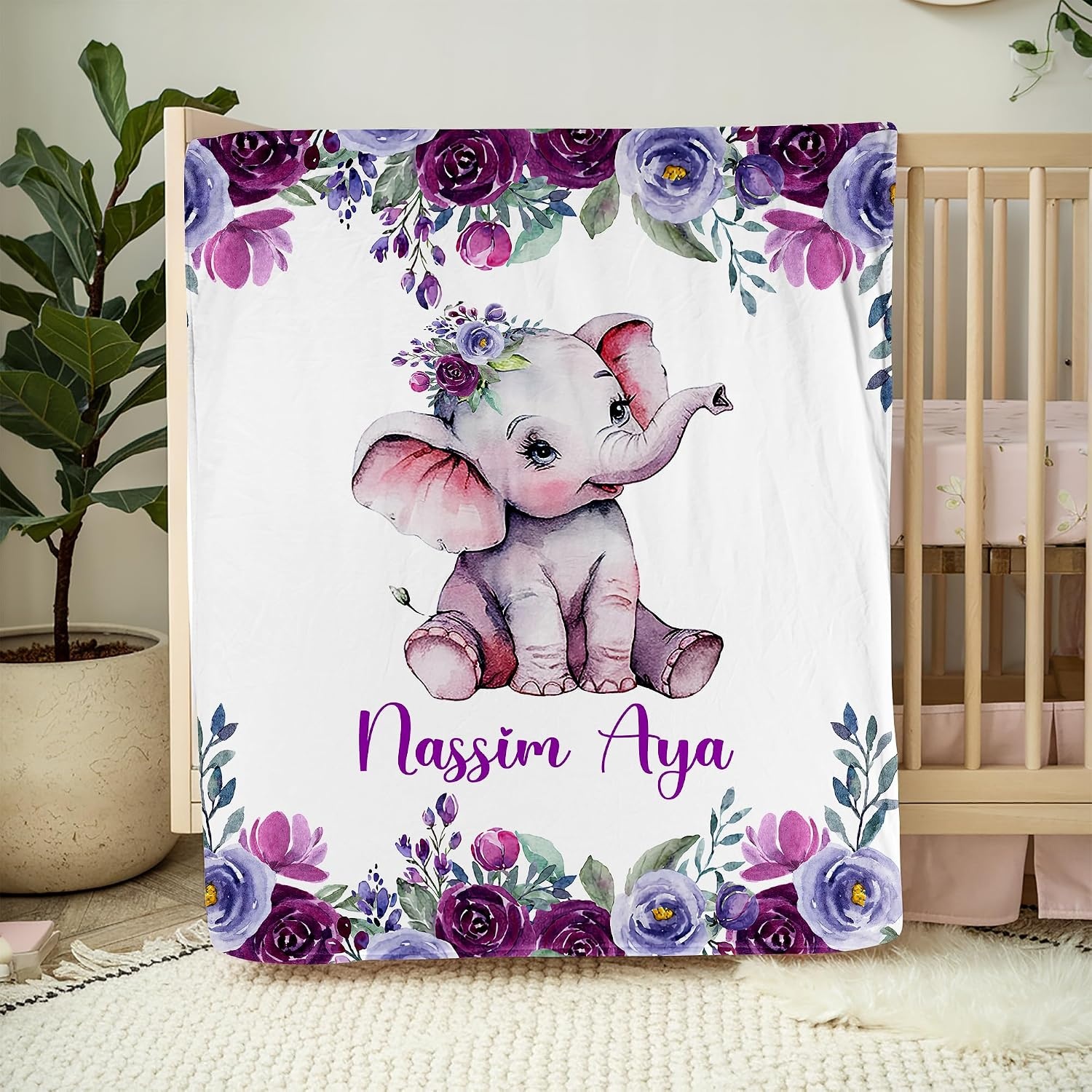 image:imageNAZENTI Baby Boy Blanket Custom Name Boy Blanket Personalized Animal Blanket Baby Name Blanket Baby Boy Blanket Mothers Day Birthday Gifts 30x40 50x60 60x80 InchesMulti 11
