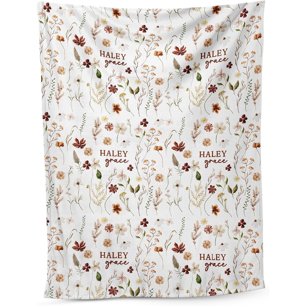 image:imageNAZENTI Baby Boy Blanket Custom Name Boy Blanket Personalized Animal Blanket Baby Name Blanket Baby Boy Blanket Mothers Day Birthday Gifts 30x40 50x60 60x80 InchesB08