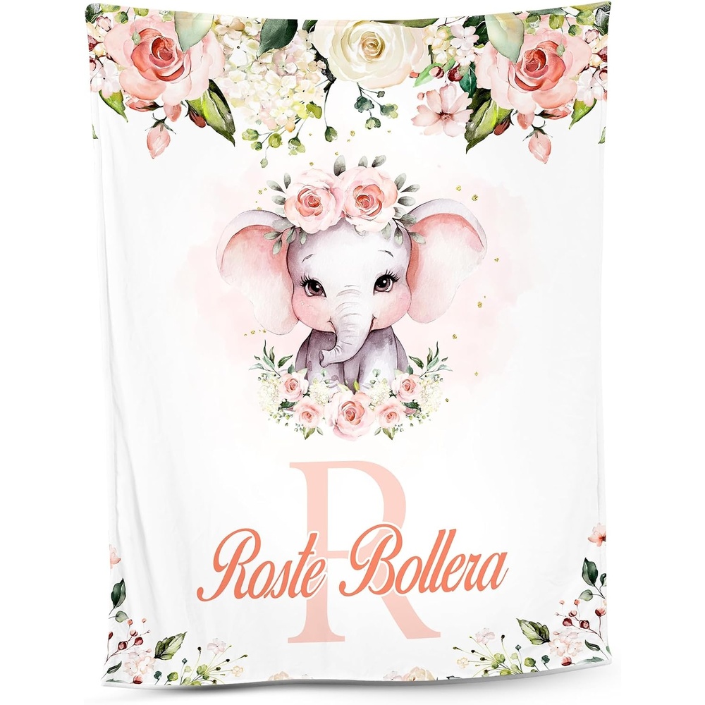 image:imageNAZENTI Baby Boy Blanket Custom Name Boy Blanket Personalized Animal Blanket Baby Name Blanket Baby Boy Blanket Mothers Day Birthday Gifts 30x40 50x60 60x80 InchesMulti 09