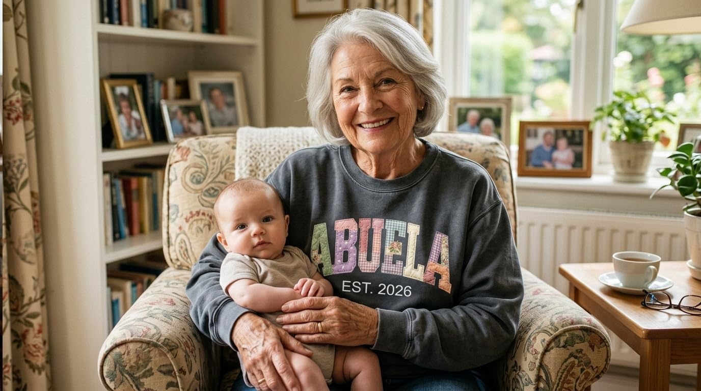 image:imageNAZENTI Personalized Patchwork Floral Mama Sweatshirt Custom Grandma Sweatshirt with Name on Sleeve Mothers Day Shirt GiftsYaya