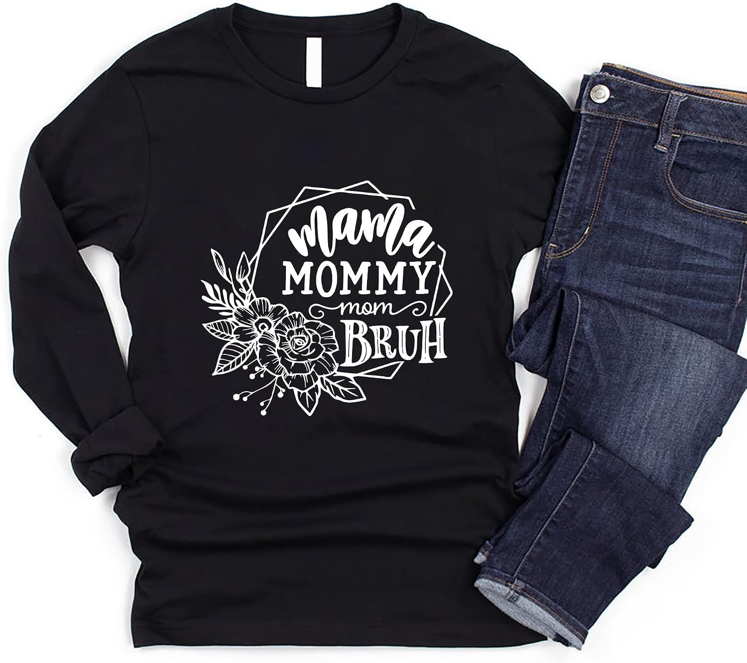 image:imagePersonalized Mom Shirt Mama Mommy Mom Bruh Flower Gift for Mom Mothers Day Shirt Mama Shirt