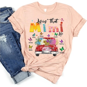 NAZENTI Personalized Grandma Shirt- Mom Nana Sweatshirt Kids Name Christmas Tree T-Shirt Gift Mother’s Day