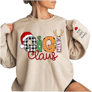 Personalized Gigi Claus Sweatshirt for Women, Custom Gigi Grandkids Name Shirt, Christmas Gigi Shirt, Christmas Gigi Gifts, Gigi Claus Shirt for Women, Xmas Gifts for Gigi, Gigi Sweater