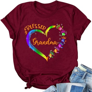 Personalized Grandma Shirt – Grandma Hand Multi Color Shirt for Mom, Tshirt with Nickname and Kid’s Name, Grandma Flower Shirt, Mom Shirt, Women Shirt, Nana Mimi Shirt,Gift for Birthday, Mother’s Day