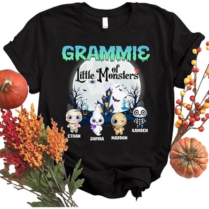 Personalized Grandma of Little Shirt, Custom Gigi Shirt for Halloween, Nana Halloween Shirt, Mini 1(#10 Grammie)