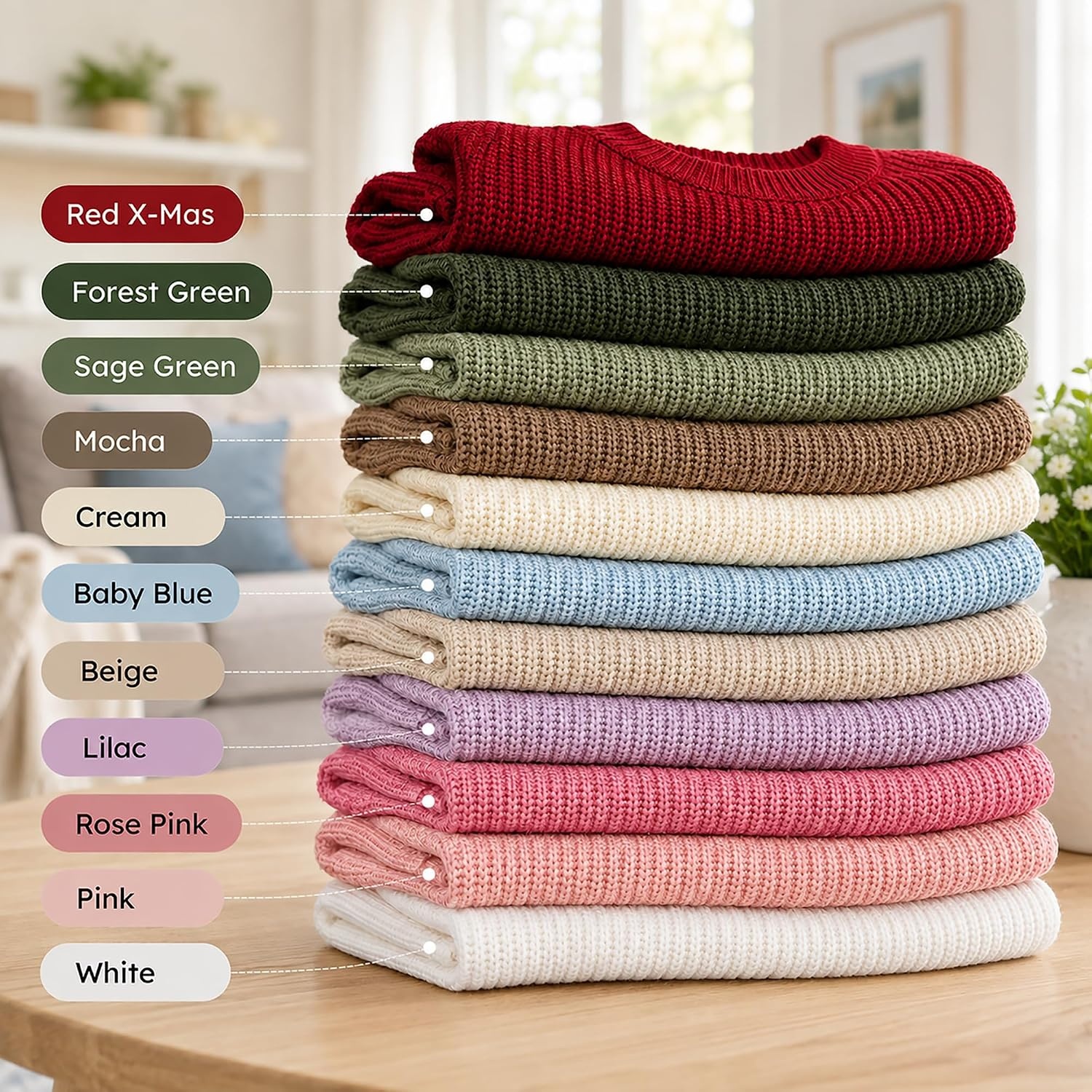 image:imageNAZENTI Personalized Baby Sweater with Name Custom HandEmbroidered Knit Pullover for Newborn Infant Toddler Girl Boy OutfitSweater Ds4Halloween